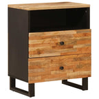 Bed cabinet with Drawer Brown 50 x 33 x 62 cm Solid Mango Wood