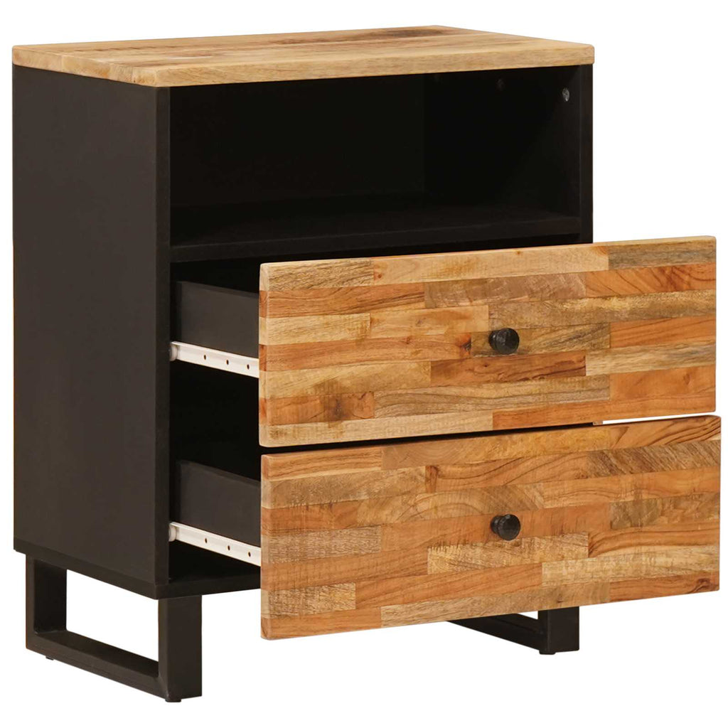 Bed cabinet with Drawer Brown 50 x 33 x 62 cm Solid Mango Wood