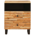Bed cabinet with Drawer Brown 50 x 33 x 62 cm Solid Mango Wood