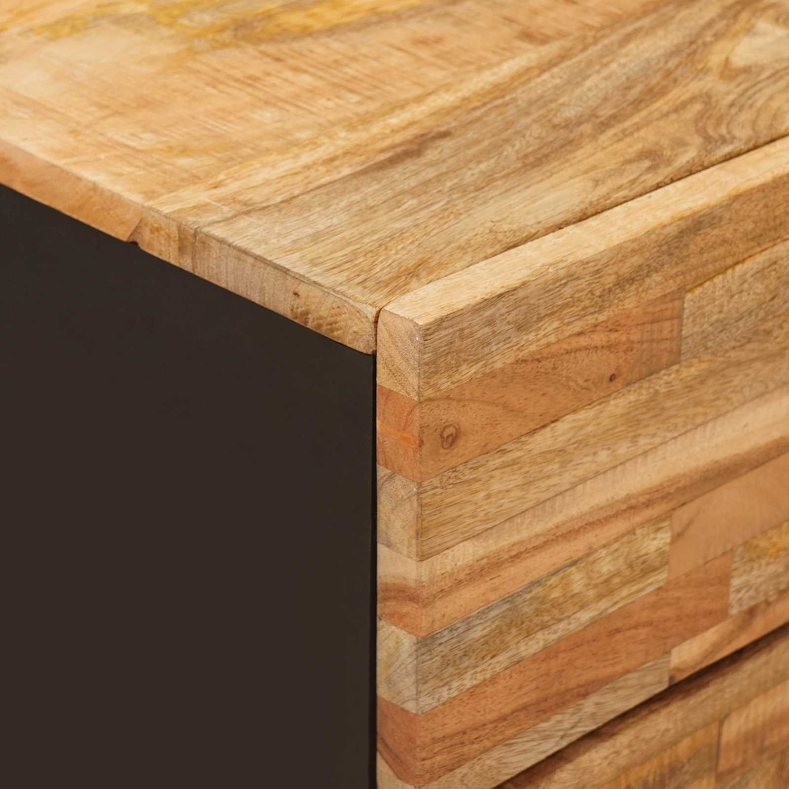 Bed cabinet with Drawer Brown 50 x 33 x 60 cm Solid Mango Wood