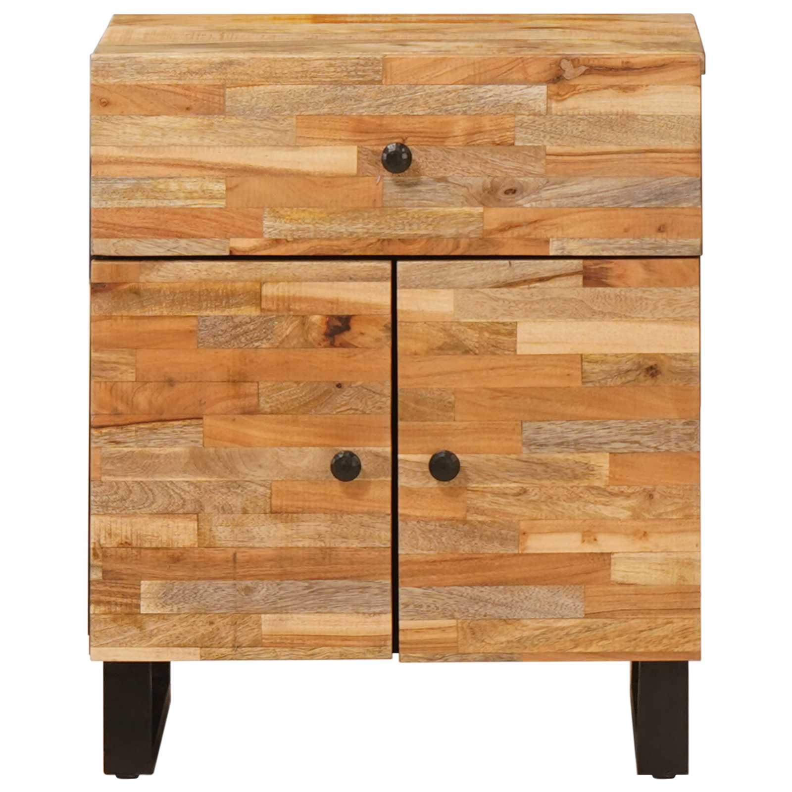 Bed cabinet with Drawer Brown 50 x 33 x 60 cm Solid Mango Wood