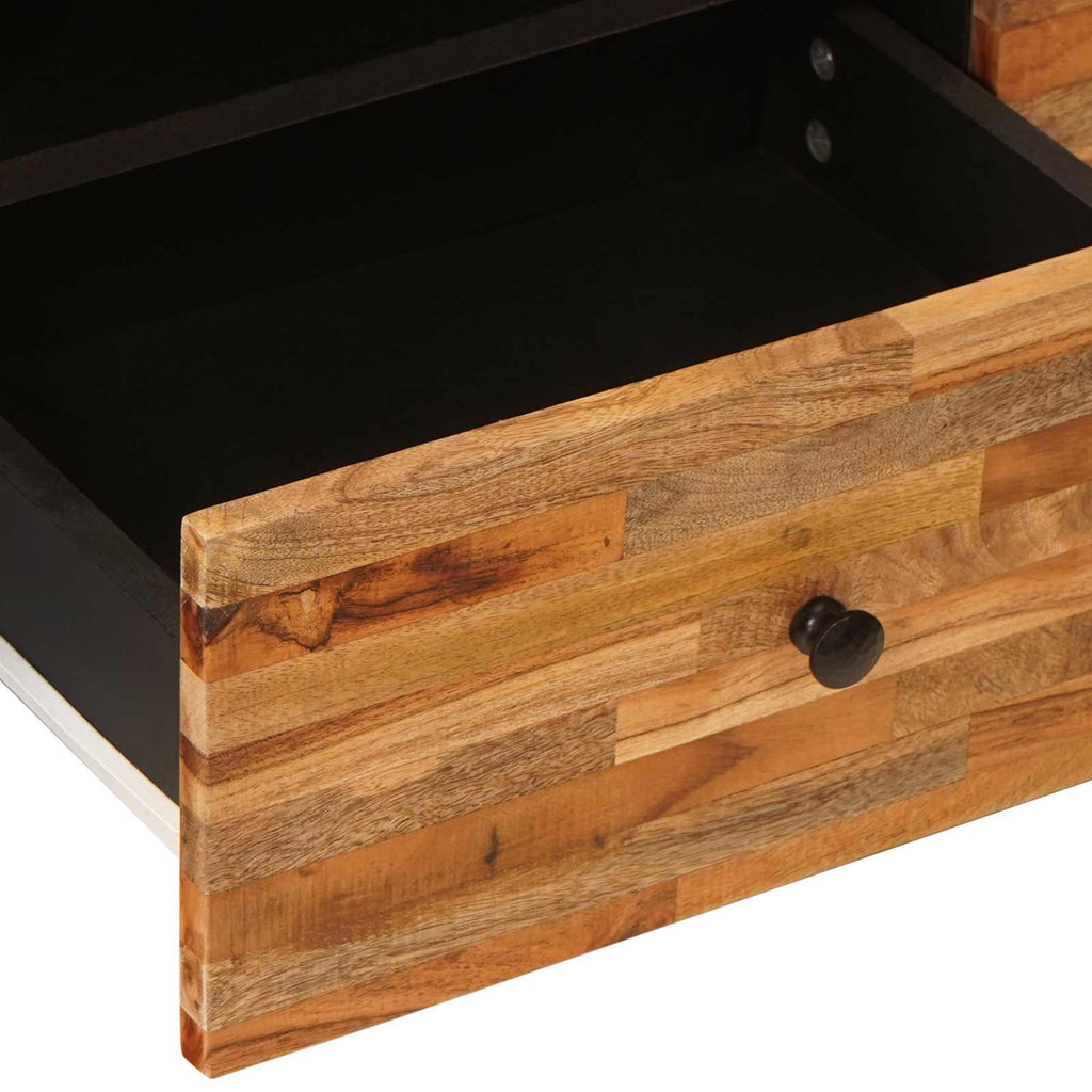 TV Cabinet with Shelf Brown 105 x 33 x 46 cm Solid Mango Wood