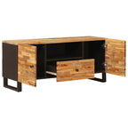 TV Cabinet with Shelf Brown 105 x 33 x 46 cm Solid Mango Wood