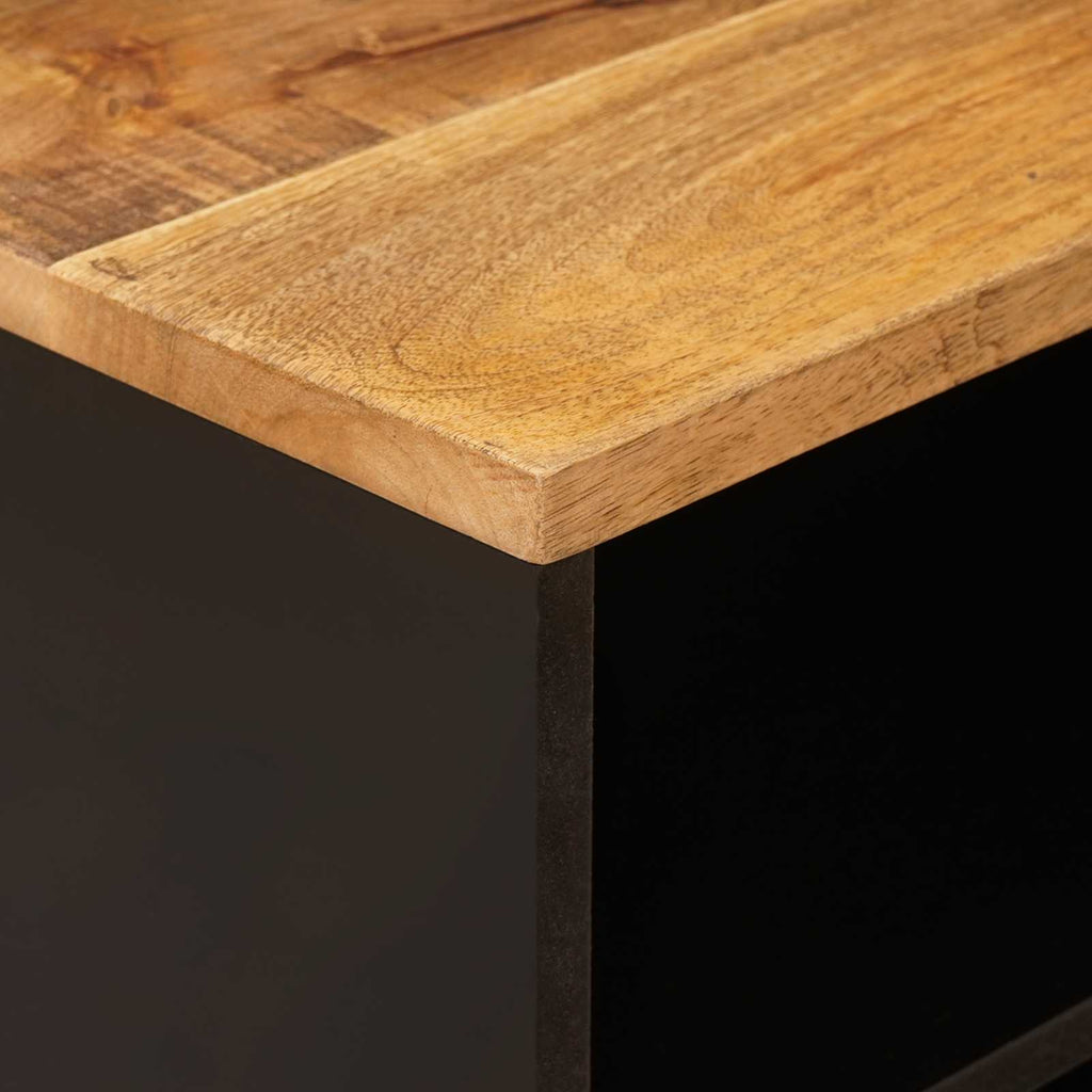 TV Cabinet with Shelf Brown 80 x 33 x 46 cm Solid Mango Wood