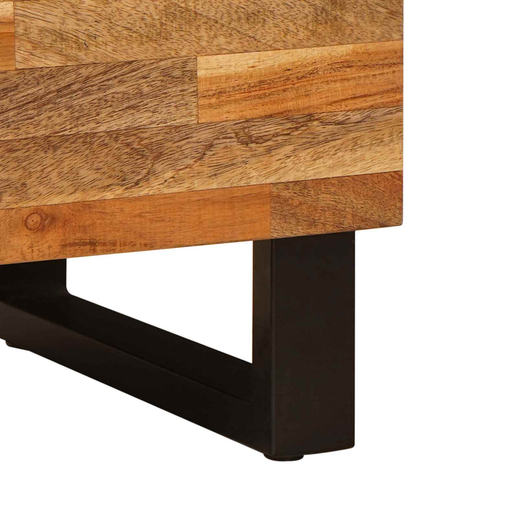 TV Cabinet with Shelf Brown 80 x 33 x 46 cm Solid Mango Wood