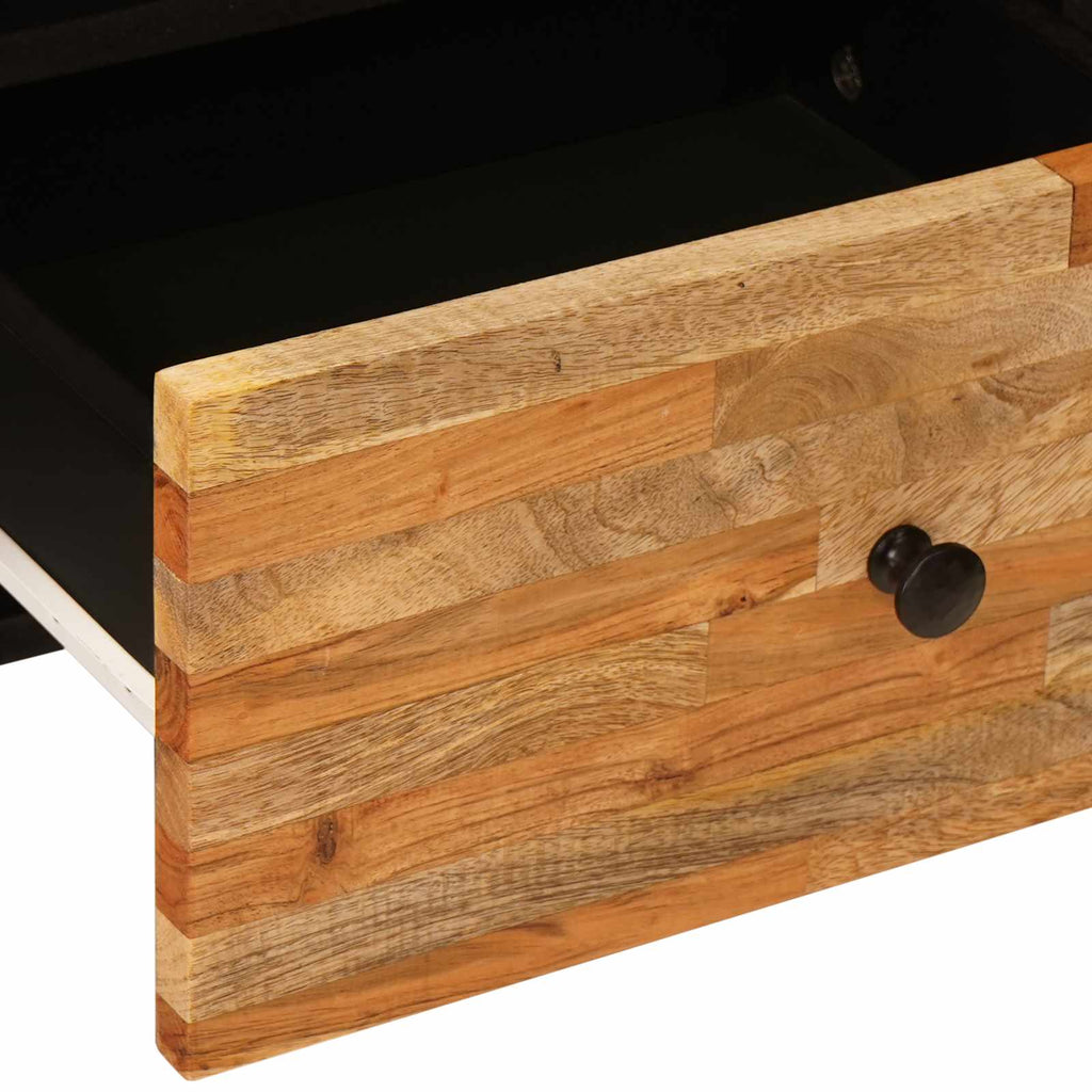 TV Cabinet with Drawer Brown 100 x 33 x 46 cm Solid Mango Wood