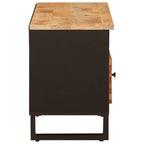 TV Cabinet with Drawer Brown 100 x 33 x 46 cm Solid Mango Wood