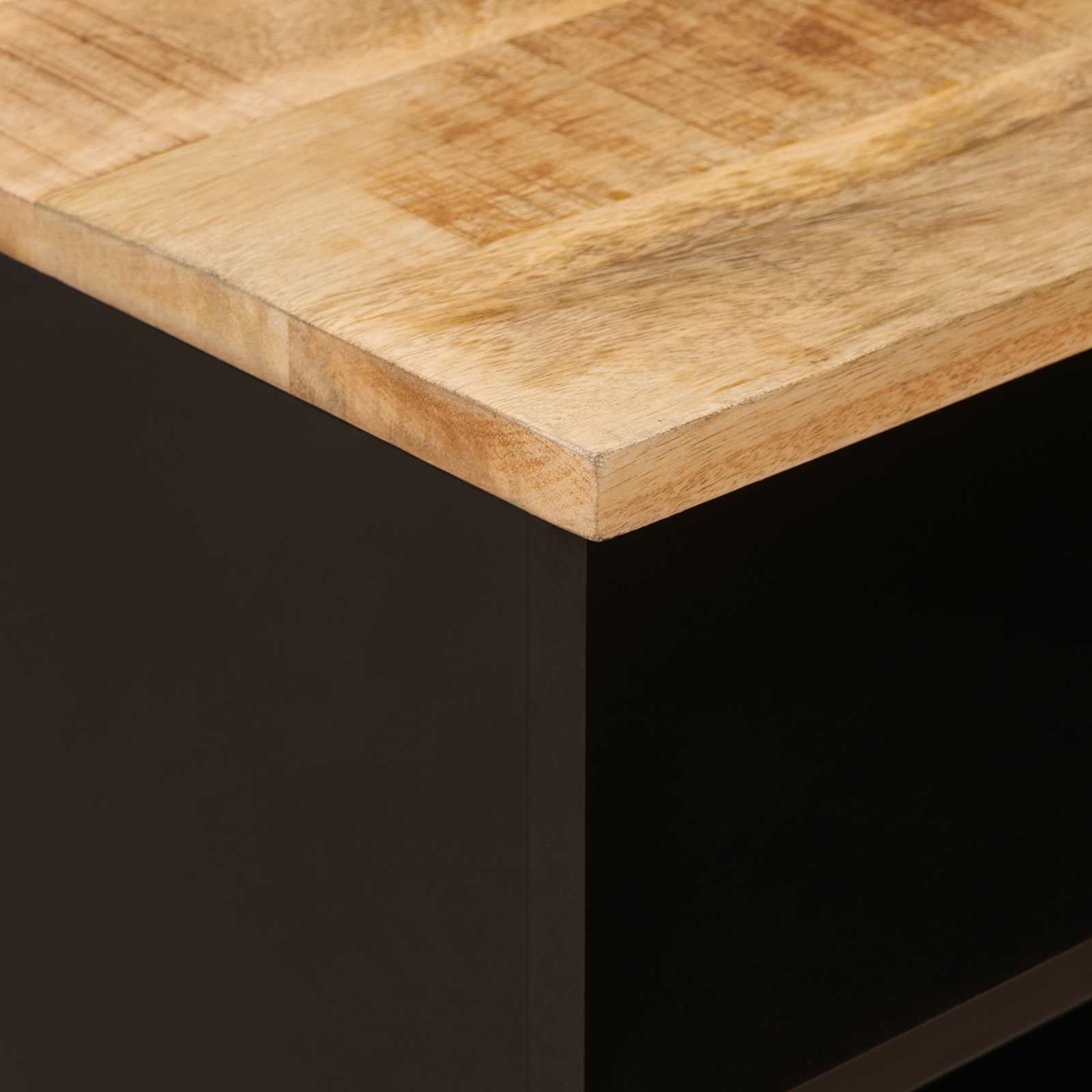 TV Cabinet with Drawer Brown 80 x 33.5 x 46 cm Solid Mango Wood