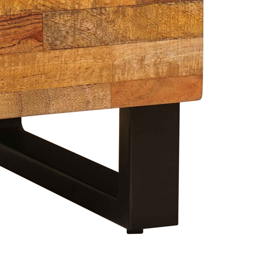 TV Cabinet with Drawer Brown 80 x 33.5 x 46 cm Solid Mango Wood