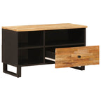 TV Cabinet with Drawer Brown 80 x 33.5 x 46 cm Solid Mango Wood