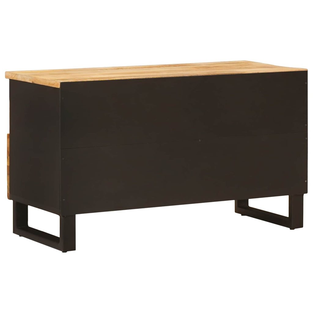 TV Cabinet with Drawer Brown 80 x 33.5 x 46 cm Solid Mango Wood