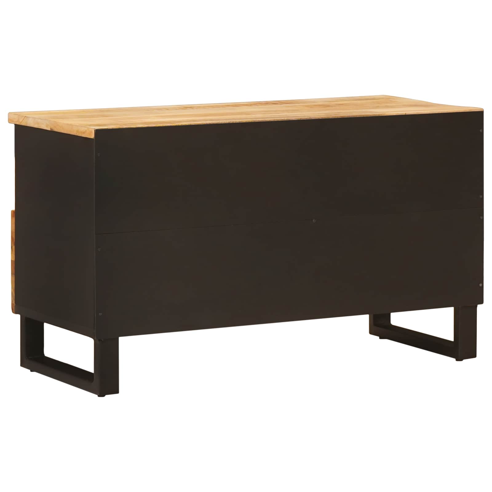TV Cabinet with Drawer Brown 80 x 33.5 x 46 cm Solid Mango Wood