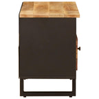 TV Cabinet with Drawer Brown 80 x 33.5 x 46 cm Solid Mango Wood