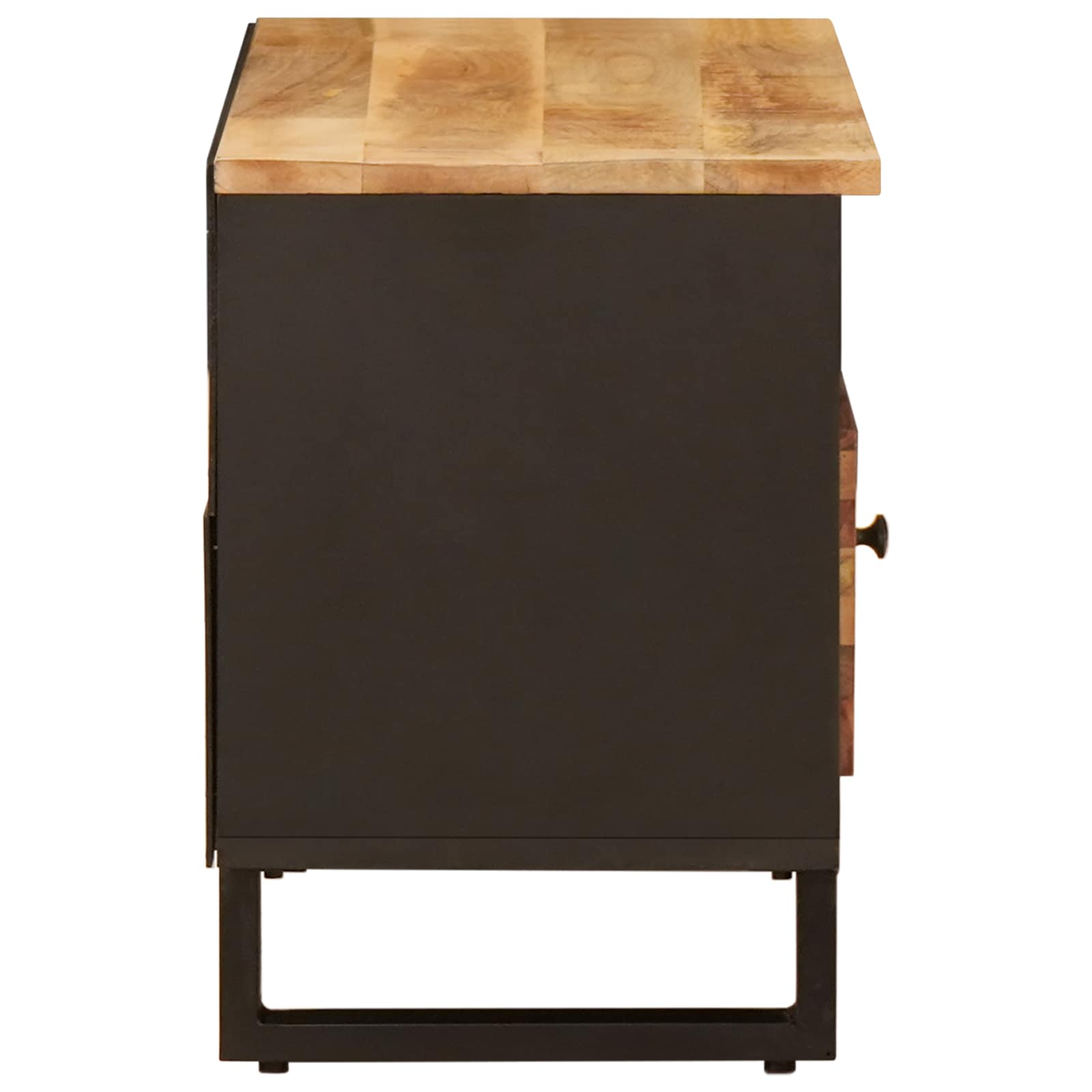 TV Cabinet with Drawer Brown 80 x 33.5 x 46 cm Solid Mango Wood