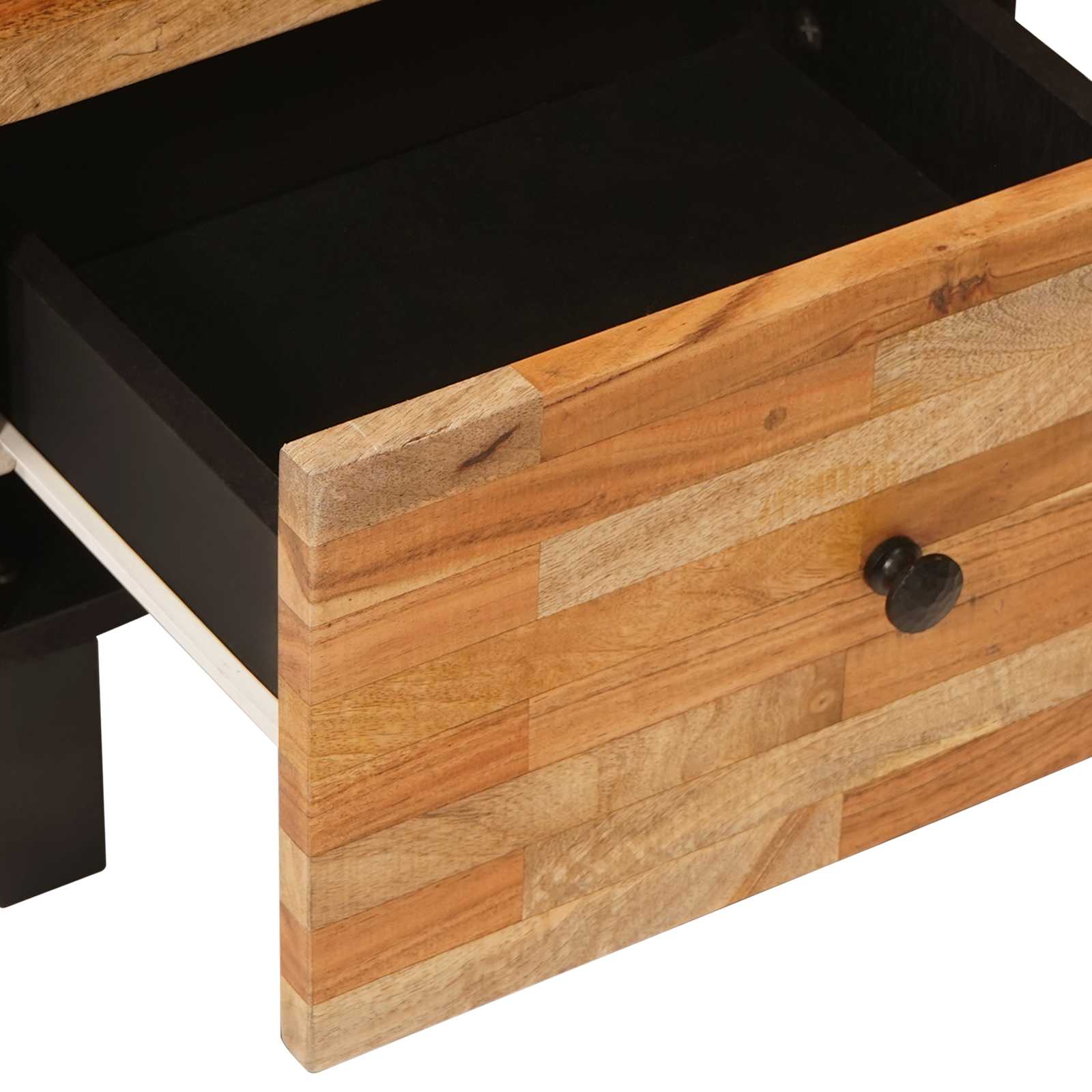 Side Cabinet with Drawer Brown 40 x 33 x 75 cm Solid Mango Wood