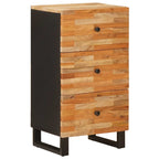 Side Cabinet with Drawer Brown 40 x 33 x 75 cm Solid Mango Wood