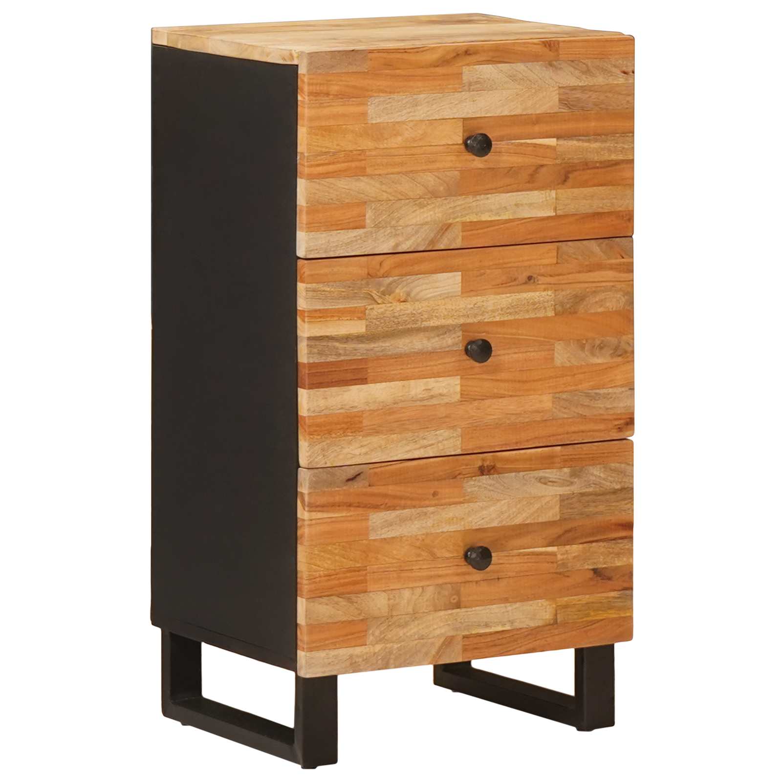 Side Cabinet with Drawer Brown 40 x 33 x 75 cm Solid Mango Wood