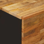 Side Cabinet with Door Brown 40 x 33 x 75 cm Solid Mango Wood