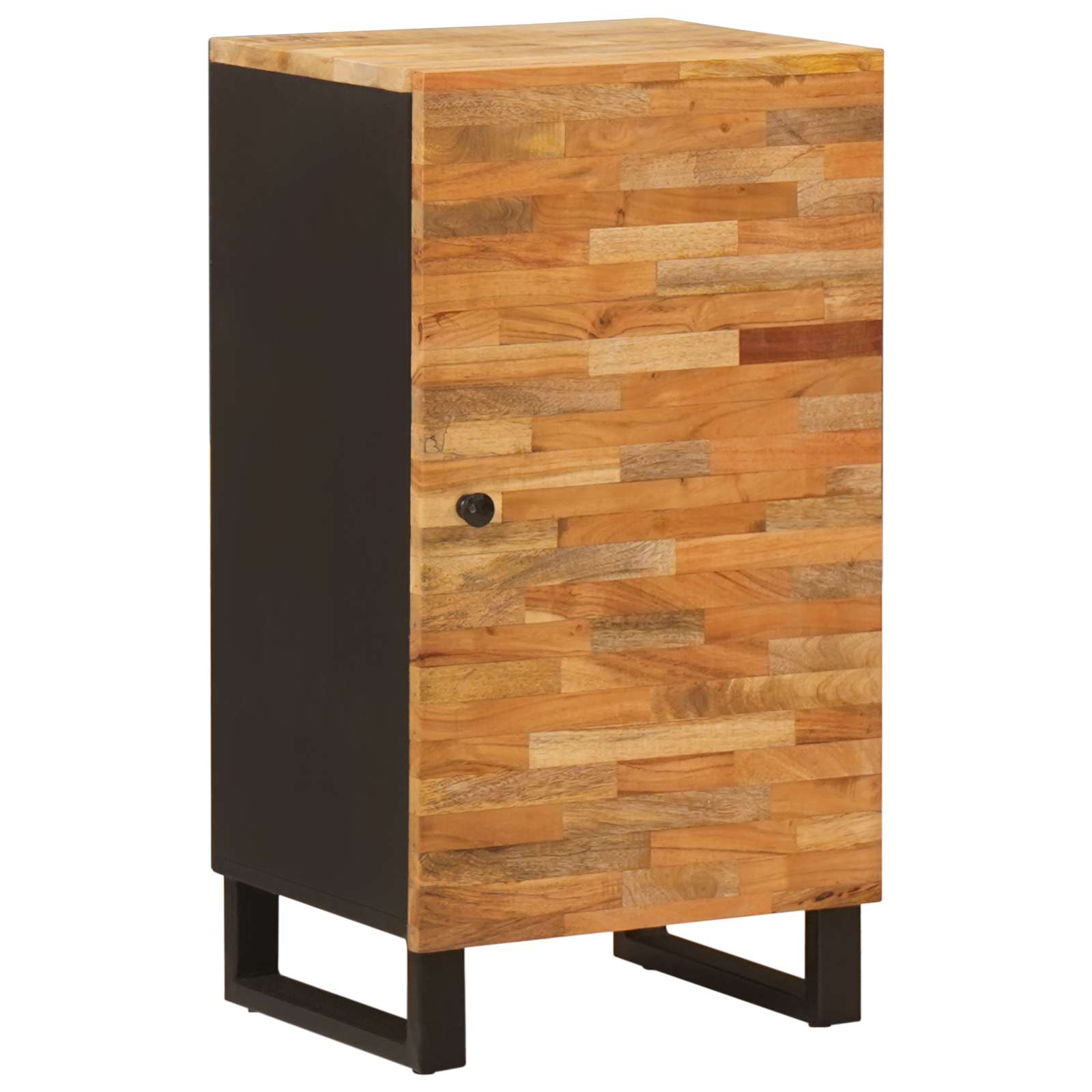 Side Cabinet with Door Brown 40 x 33 x 75 cm Solid Mango Wood