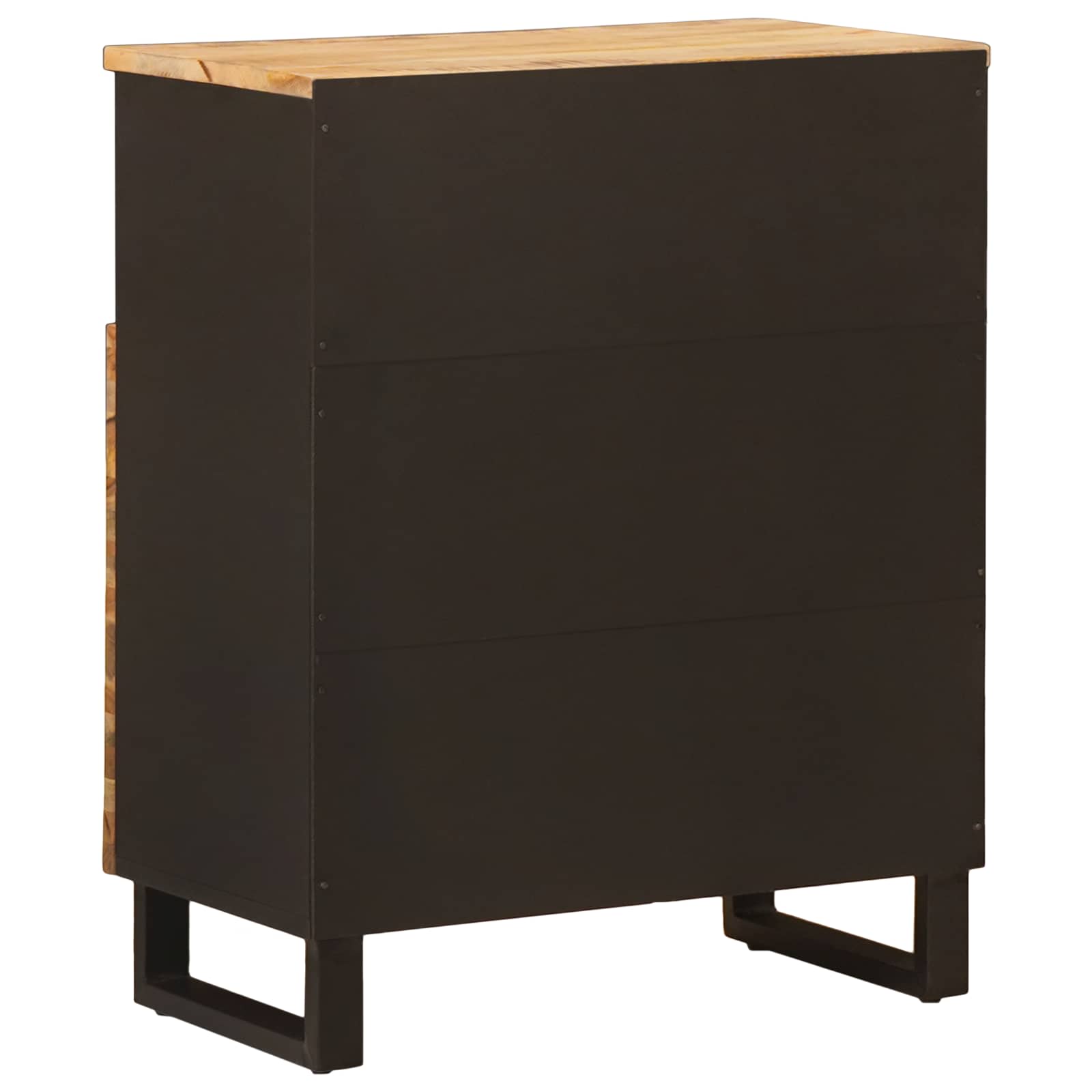 Side Cabinet with Door Brown 60 x 33.5 x 75 cm Solid Mango Wood