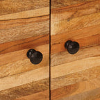 Side Cabinet with Door Brown 60 x 33 x 75 cm Solid Mango Wood