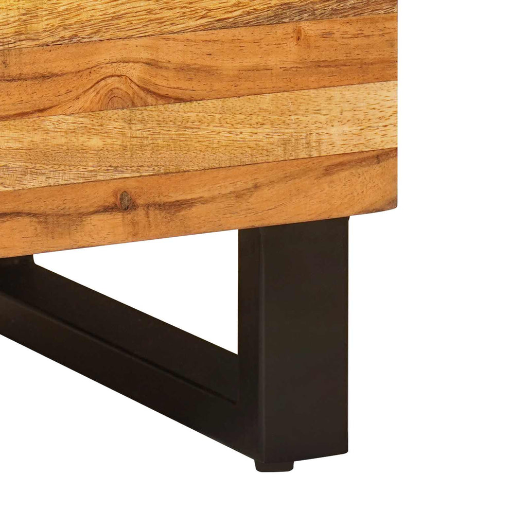 Side Cabinet with Door Brown 60 x 33 x 75 cm Solid Mango Wood