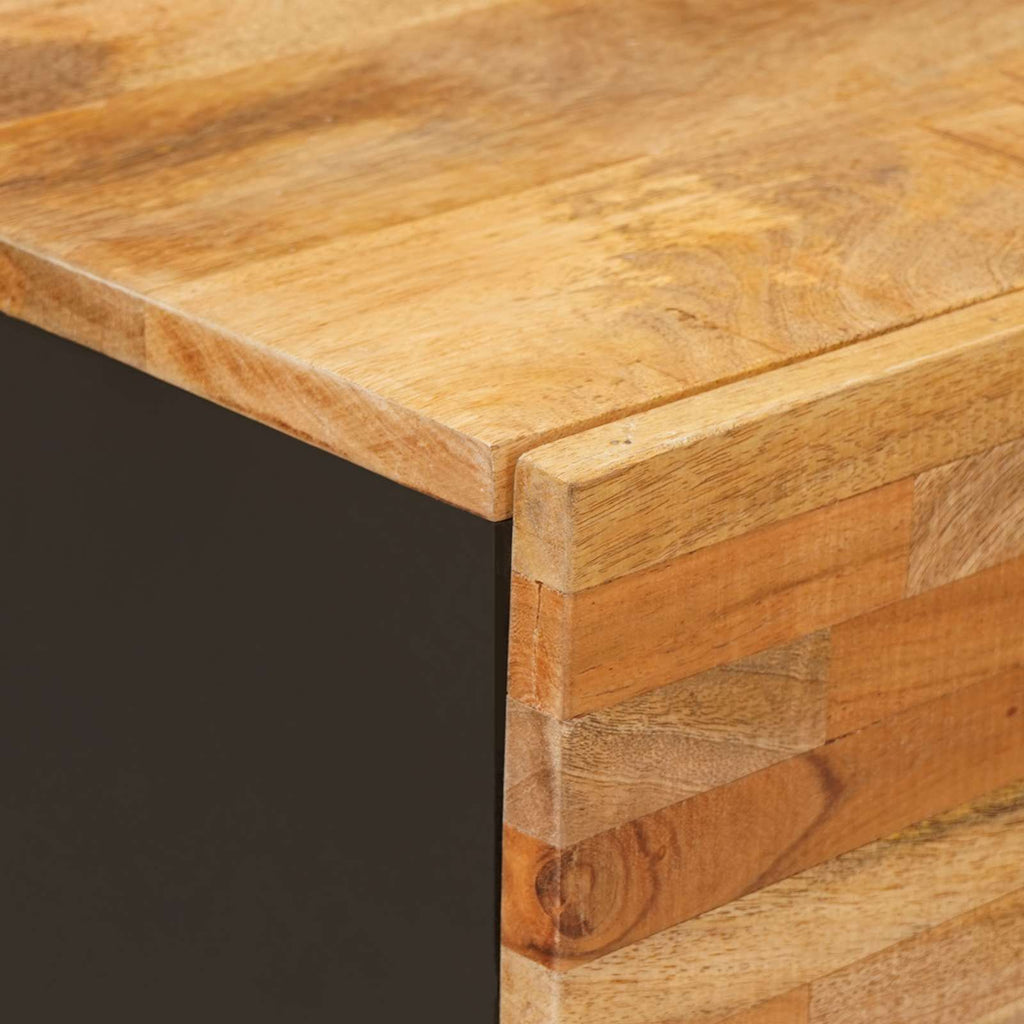 Side Cabinet Brown 80 x 33 x 75 cm Solid Mango Wood