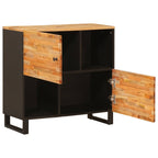 Side Cabinet Brown 80 x 33 x 75 cm Solid Mango Wood