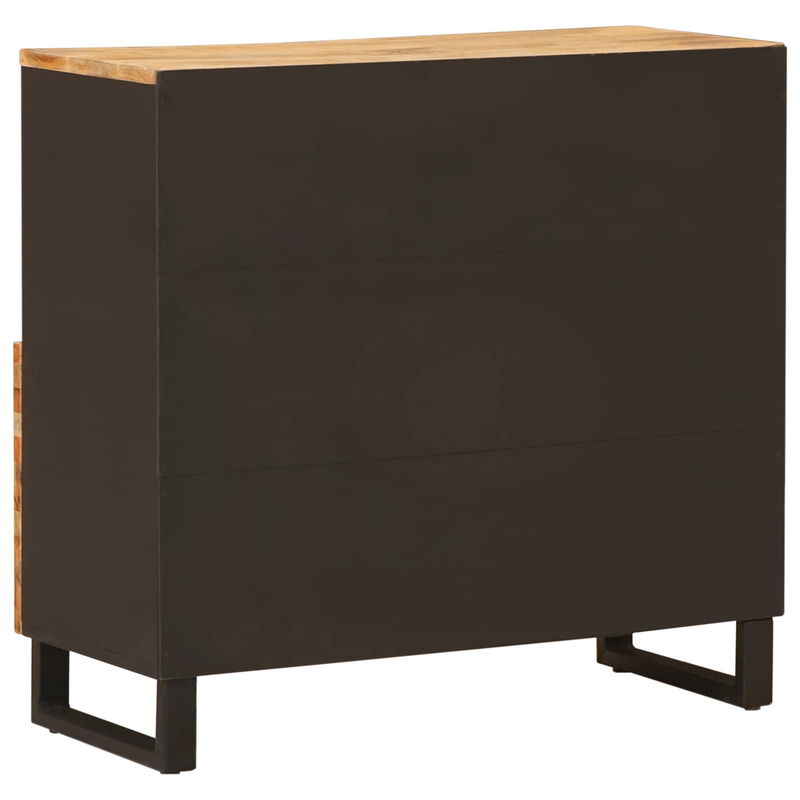 Side Cabinet Brown 80 x 33 x 75 cm Solid Mango Wood