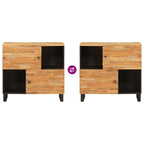 Side Cabinet Brown 80 x 33 x 75 cm Solid Mango Wood