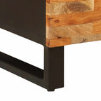 Side Cabinet with Drawer Brown 90 x 33 x 75 cm Solid Mango Wood