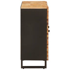 Side Cabinet with Drawer Brown 90 x 33 x 75 cm Solid Mango Wood