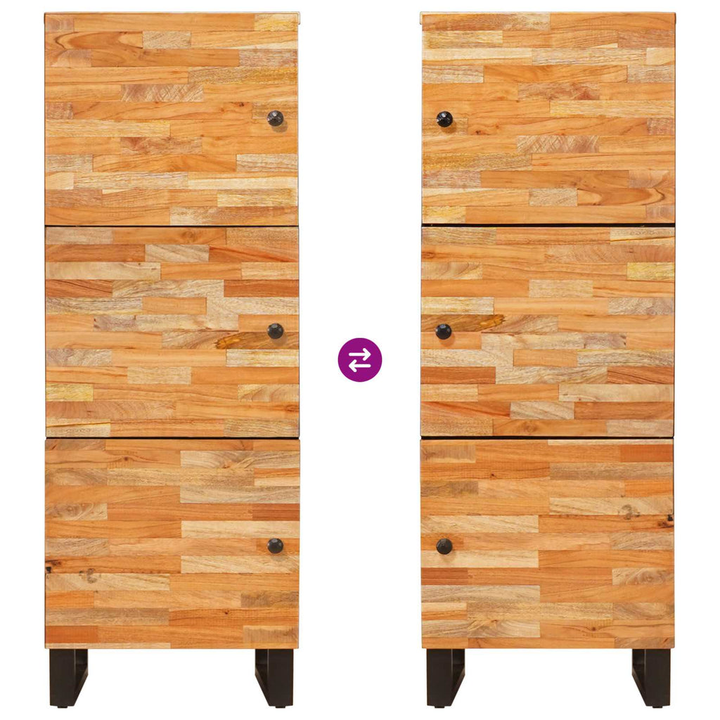 Storage Highboard Brown 40 x 33 x 110 cm Solid Mango Wood