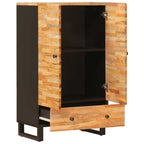 Storage Highboard Brown 60 x 33 x 100 cm Solid Mango Wood