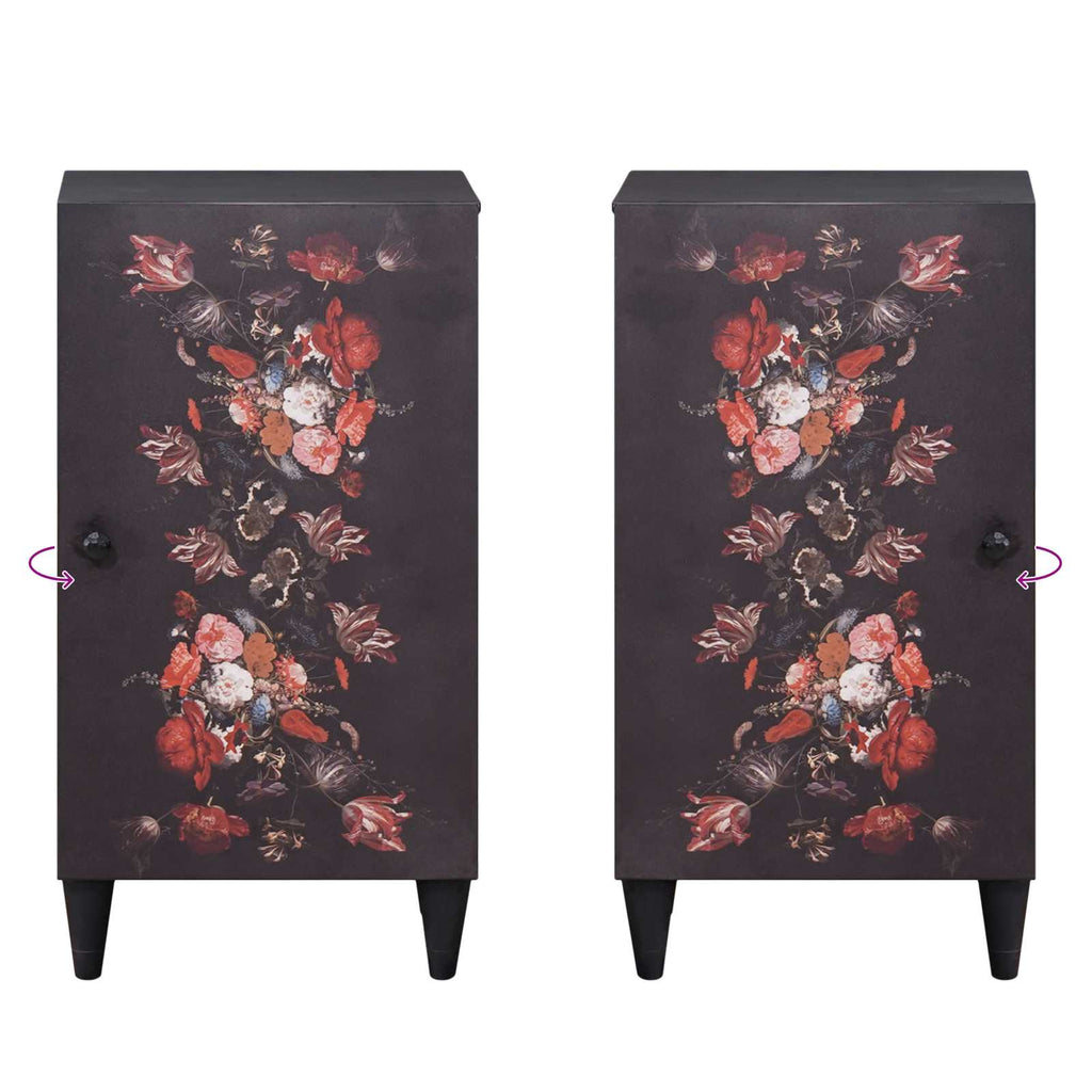 Storage Cabinets Multicolour 40 x 33.5 x 75 cm Solid Mango Wood