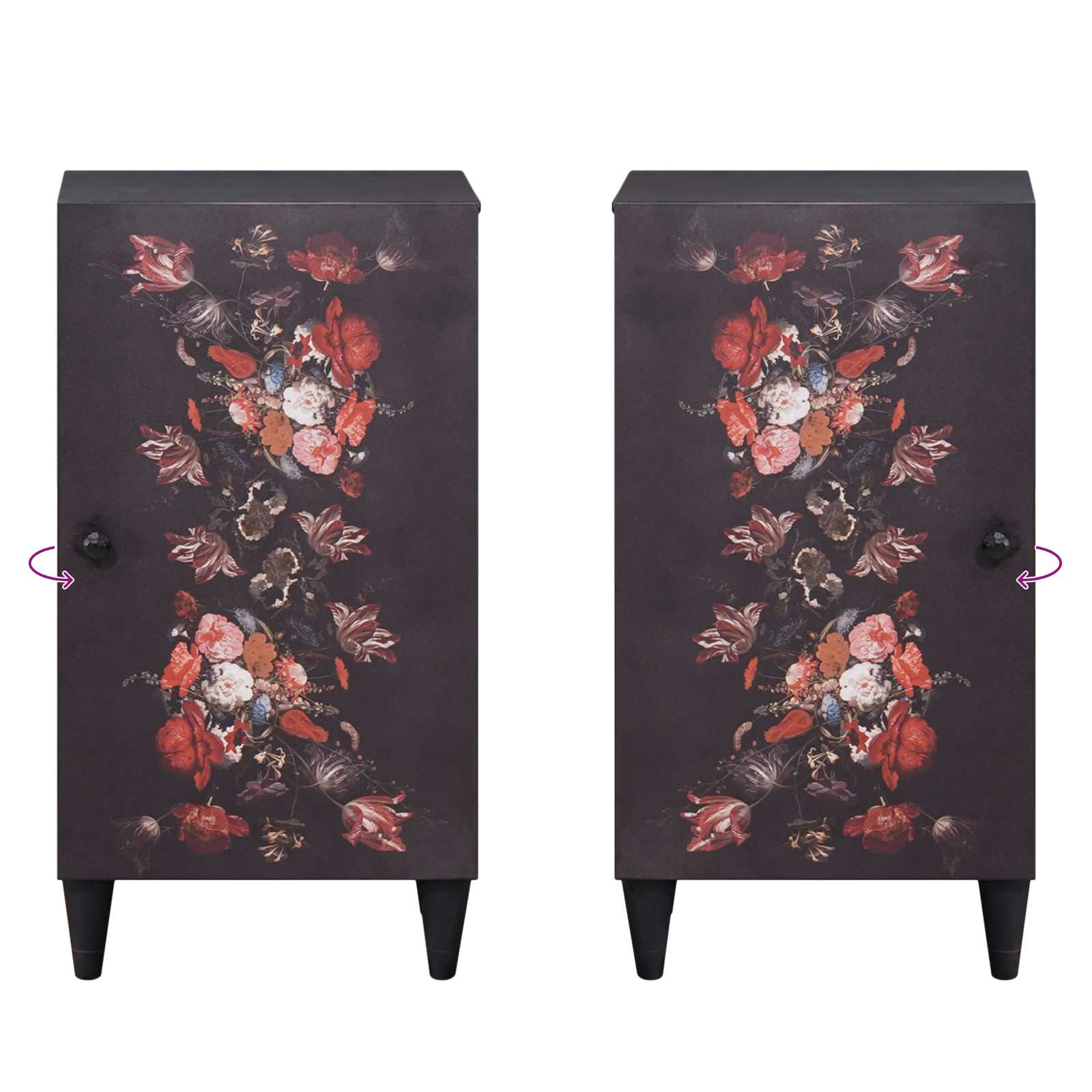 Storage Cabinets Multicolour 40 x 33.5 x 75 cm Solid Mango Wood