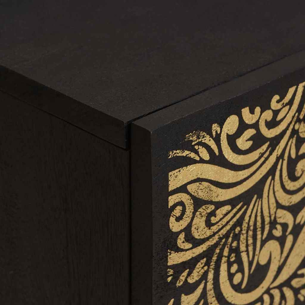 Bedside Cabinet with Door Black 40 x 33 x 46 cm