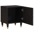 Bedside Cabinet with Door Black 40 x 33 x 46 cm