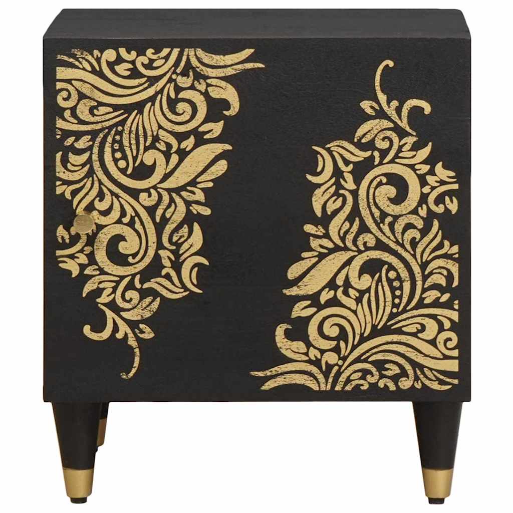 Bedside Cabinet with Door Black 40 x 33 x 46 cm