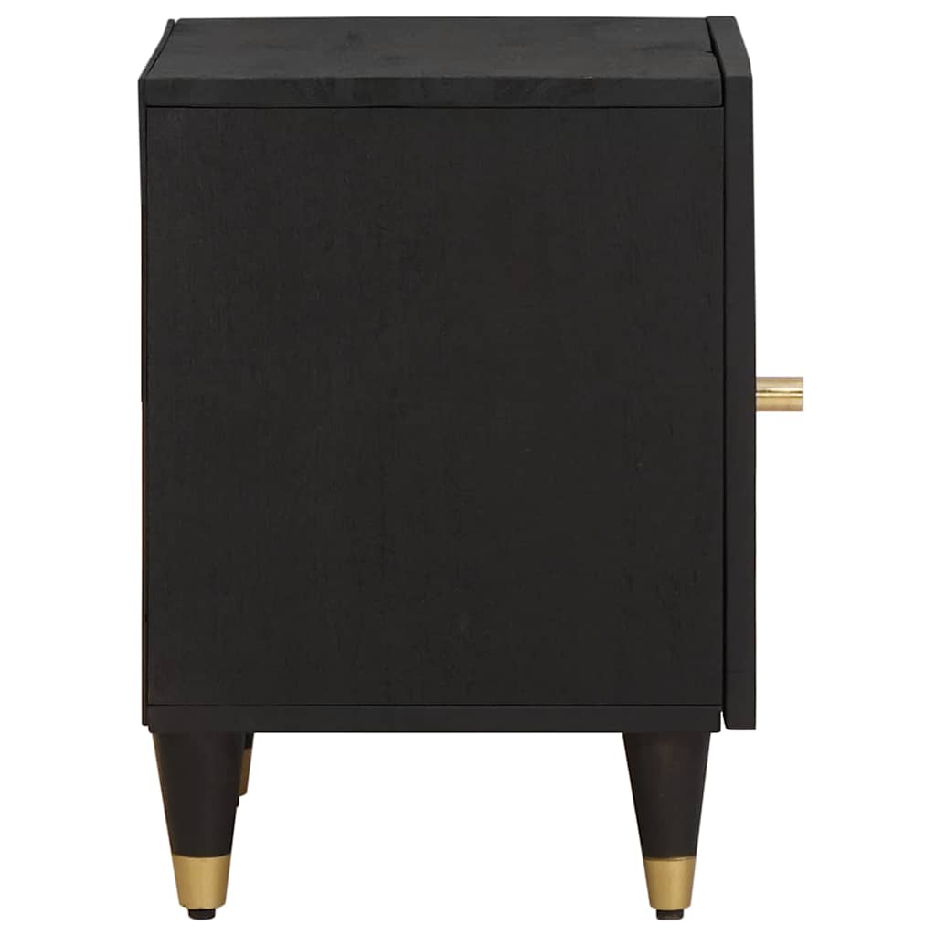 Bedside Cabinet with Door Black 40 x 33 x 46 cm