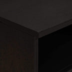 Bedside Cabinet 2 pcs Black 40 x 33 x 46 cm Solid Mango Wood