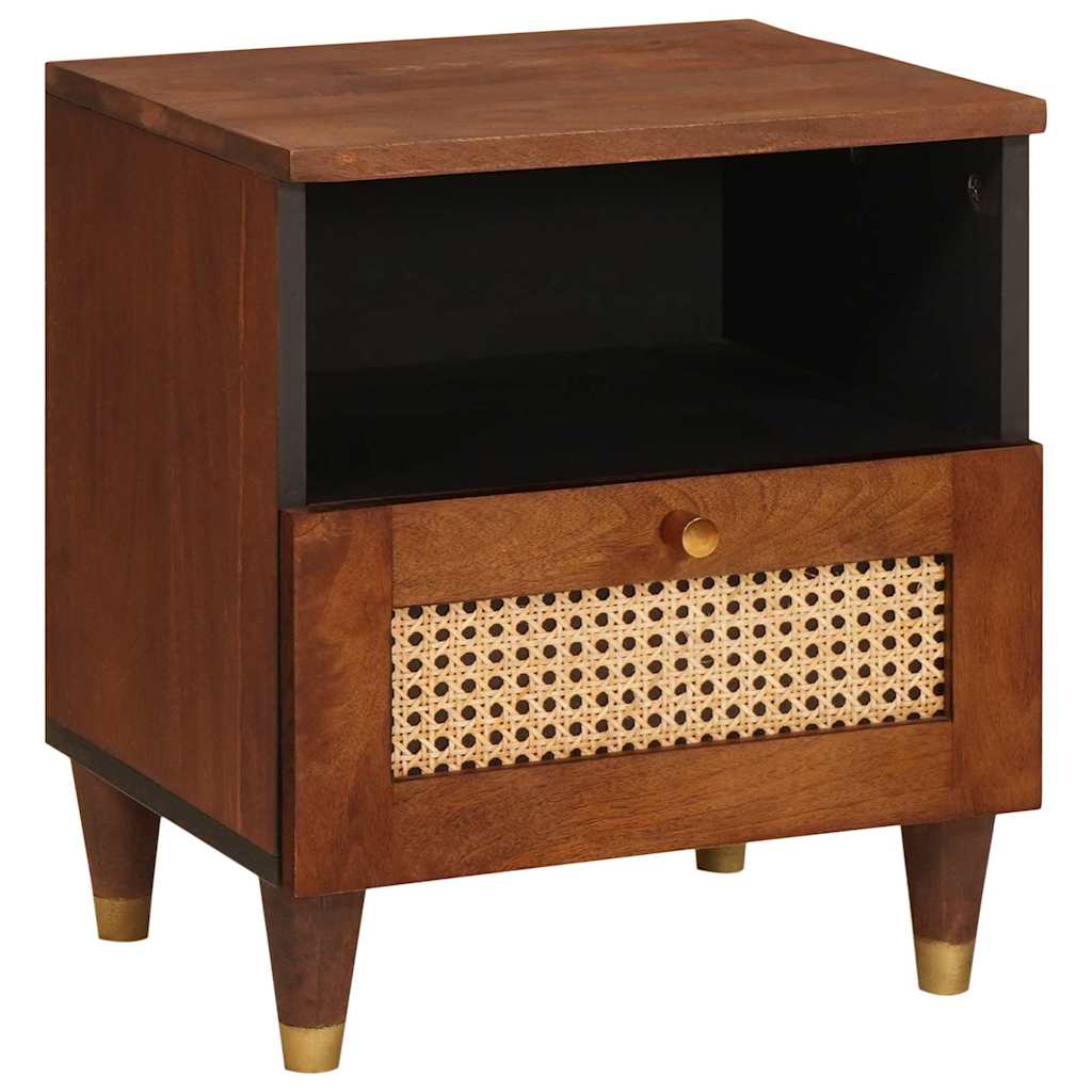 Bedside Cabinet 2 pcs Brown 40 x 33 x 46 cm Solid Acacia wood