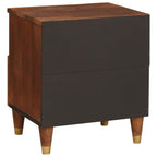 Bedside Cabinet 2 pcs Brown 40 x 33 x 46 cm Solid Acacia wood