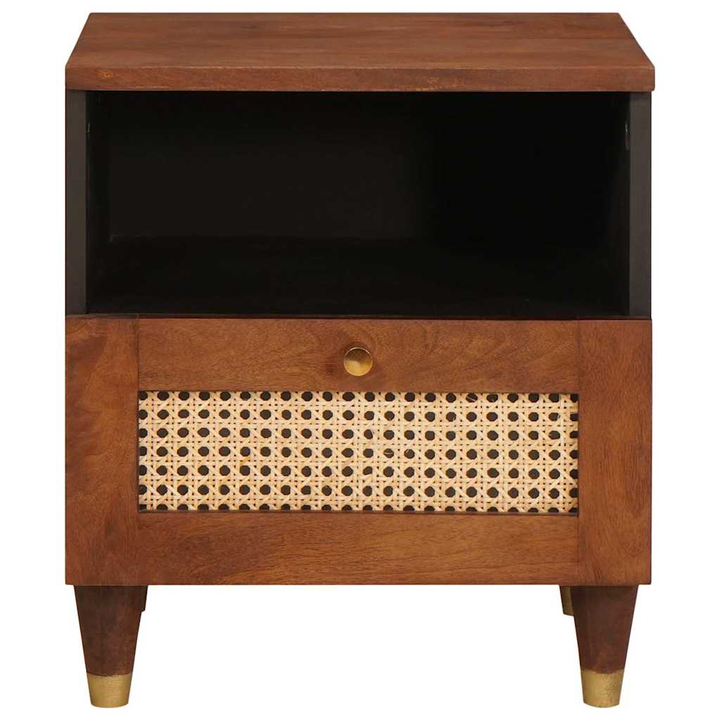 Bedside Cabinet 2 pcs Brown 40 x 33 x 46 cm Solid Acacia wood