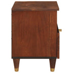 Bedside Cabinet 2 pcs Brown 40 x 33 x 46 cm Solid Acacia wood