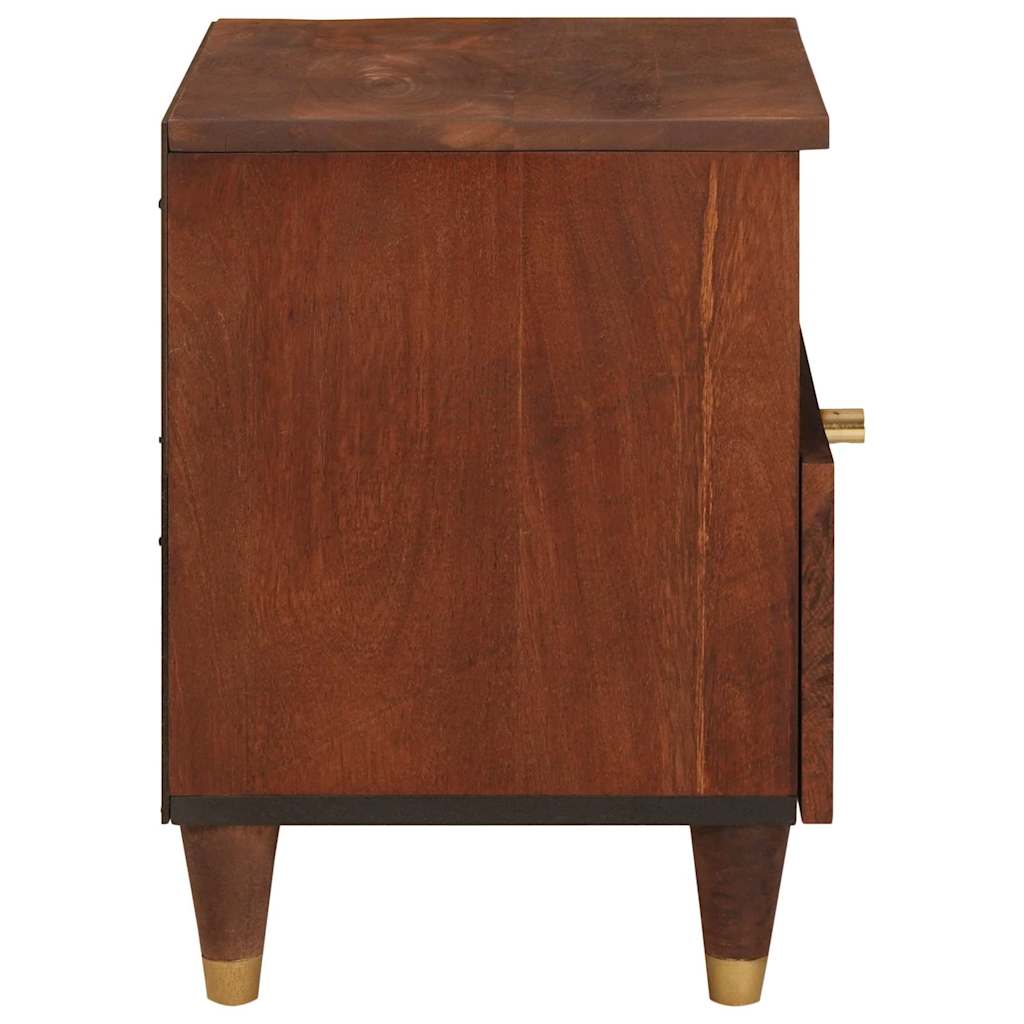 Bedside Cabinet 2 pcs Brown 40 x 33 x 46 cm Solid Acacia wood