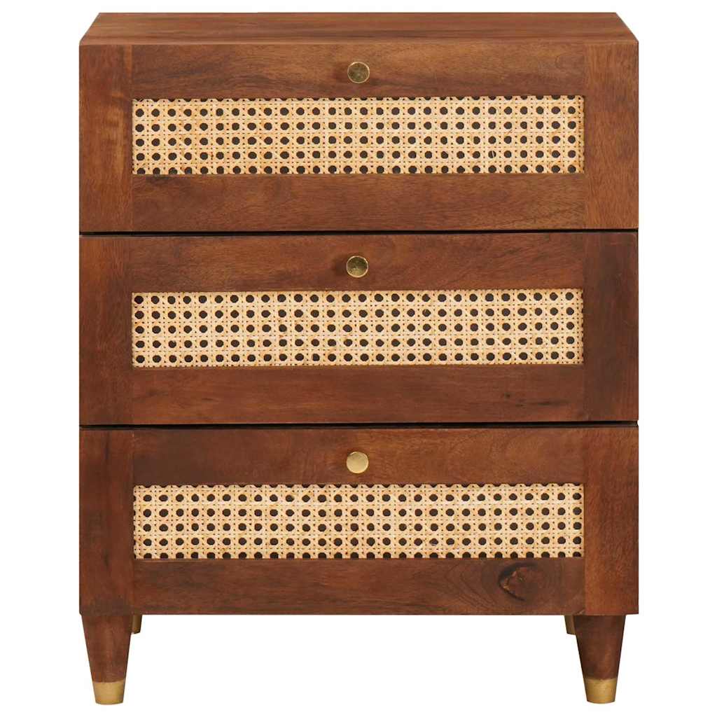 Bedside Tables with Drawer 50 x 33 x 62 cm Solid Mango Wood