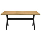 Dining Table NOAIN X-Shaped Legs 180x90x75 cm Solid Wood Pine