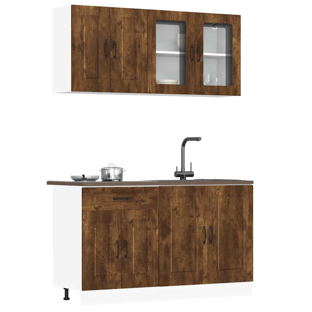 4 Piece Kitchen Cabinet Set Kalmar Engineered Wood