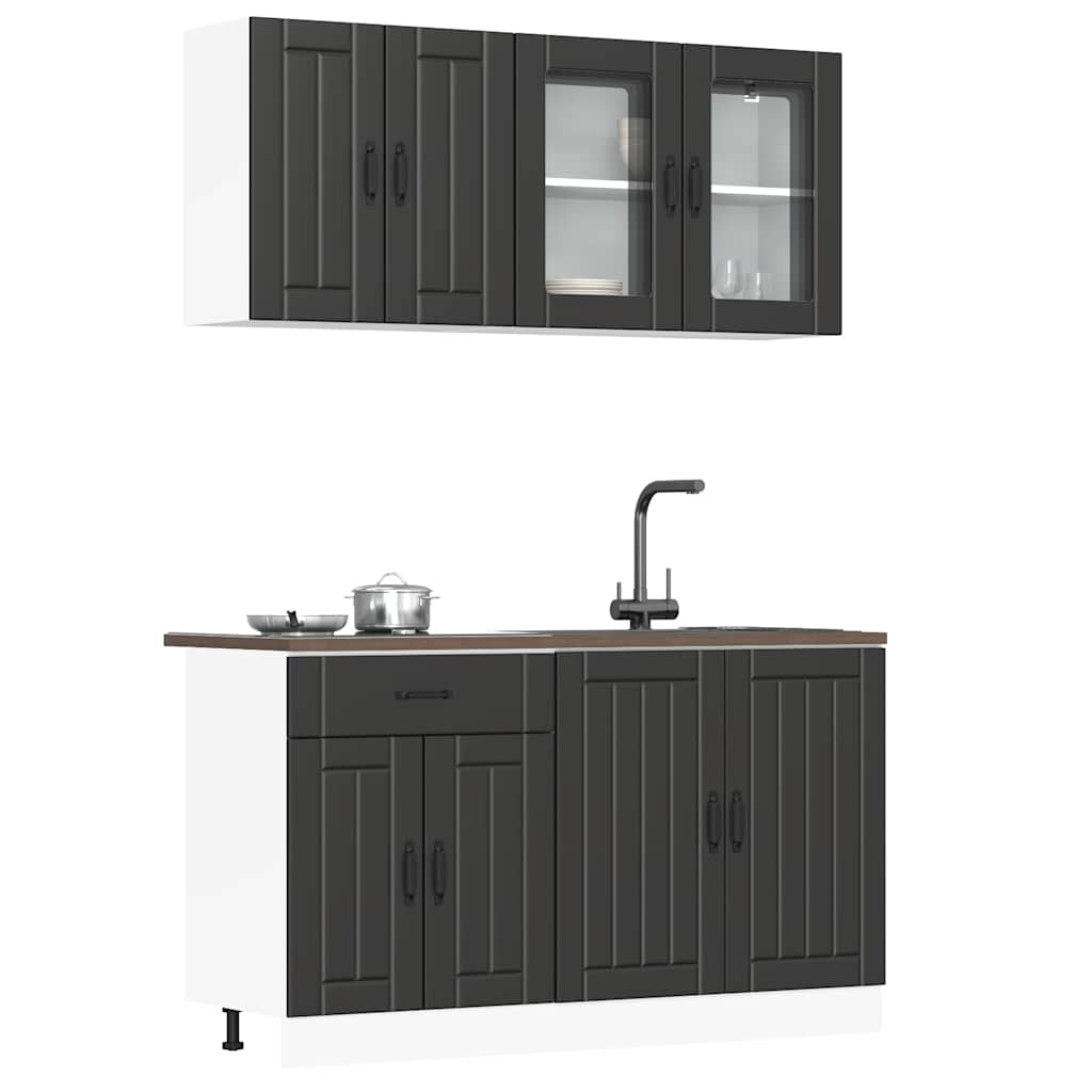 4 Piece Kitchen Cabinet Set Lucca Engineered Wood